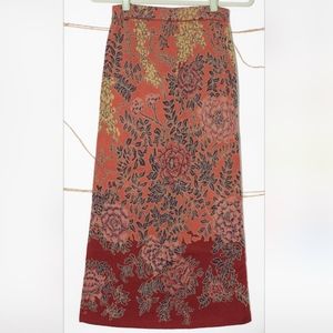 Peruvian Connection Pima Cotton Maxi Floral Skirt